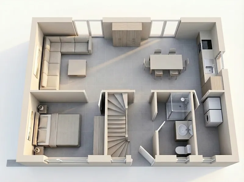 Plan RDC Modèle Rose