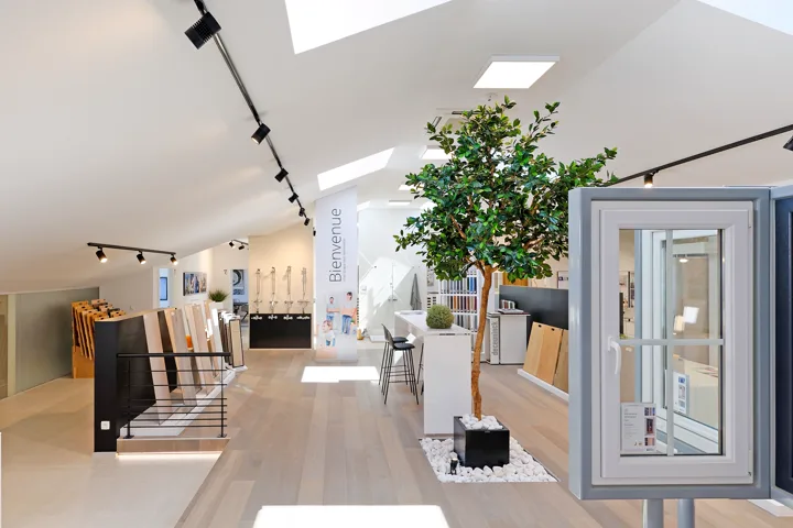 Showroom matériaux Maisons Baijot - vue d'ensemble