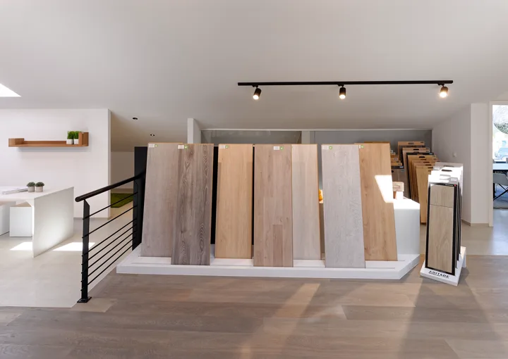 Showroom matériaux - détails carrelages